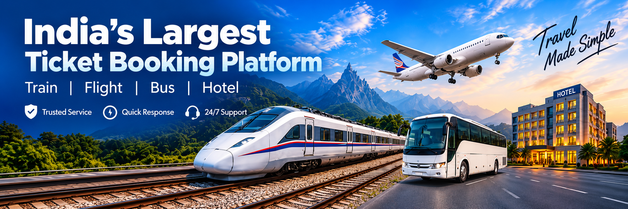 Quick E Ticket - India's Largest Booking Platform